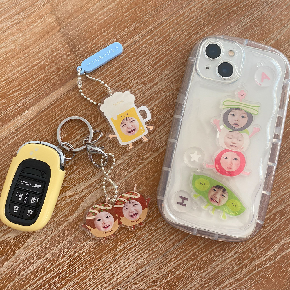 いつでもどこでも我が子と一緒にいたい!ベルビーオリジナルのキーホルダー