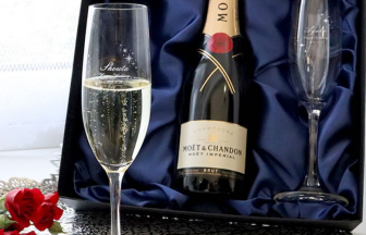 シャンパングラスとしては定番のフルートタイプ