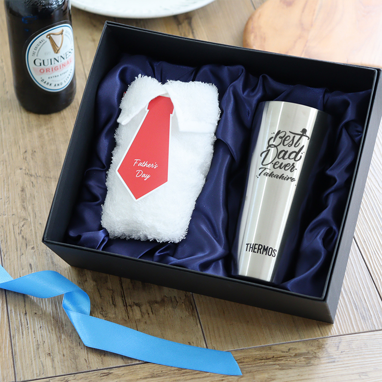 肌触りの良い今治タオルと人気のサーモスタンブラーセット