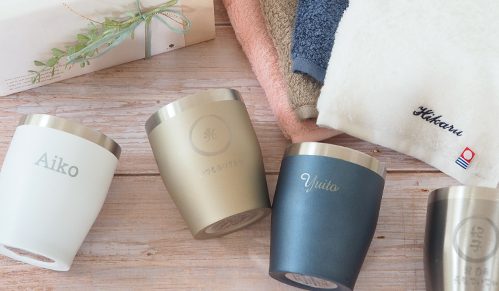 名入れタンブラー&今治タオル木箱セット