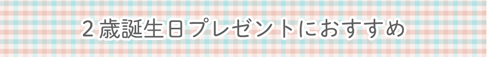 2歳誕生日プレゼントにおすすめ　知育玩具