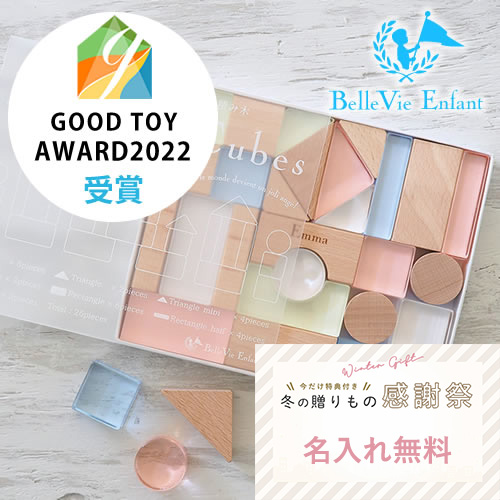 Lumiere Cubes アクリル＆木の積み木 26ピース(日本製)