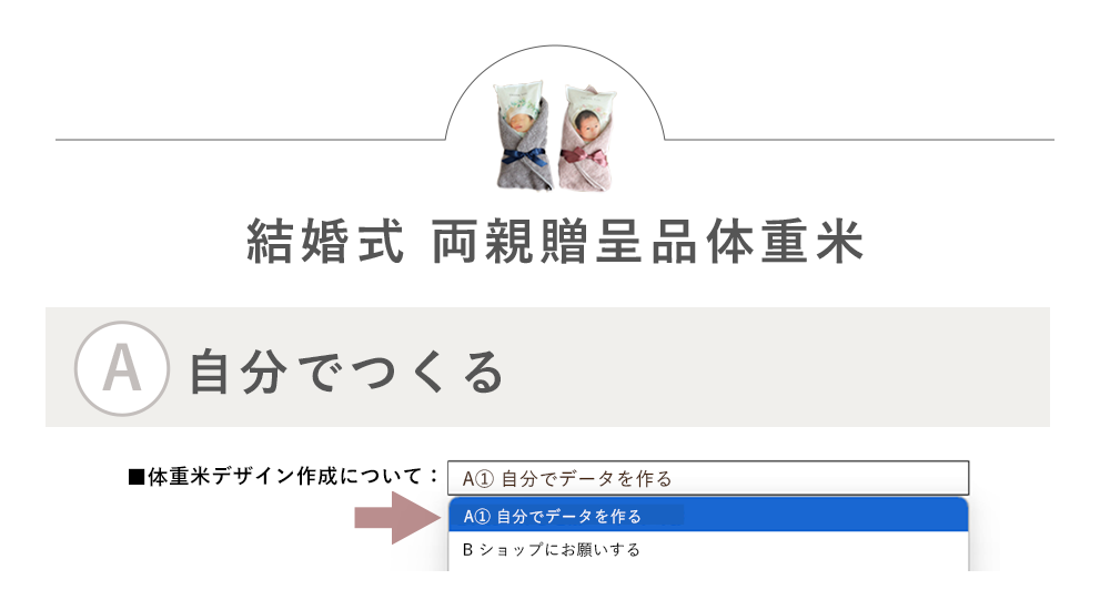 両親贈呈品体重米