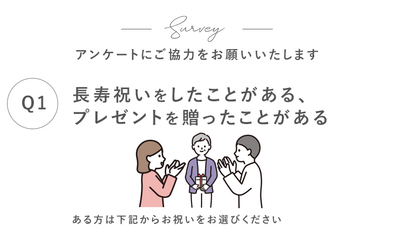 長寿祝い贈った