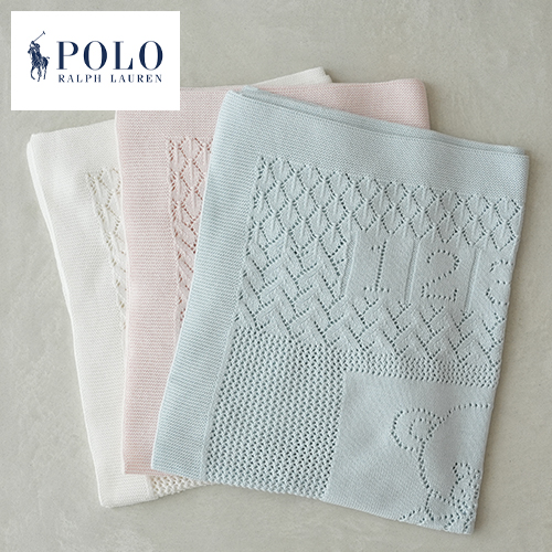 Ralph Lauren ベビーおくるみ 黒 POLO RALPH LAUREN(ポロ ラルフローレン)ブランケット おくるみ