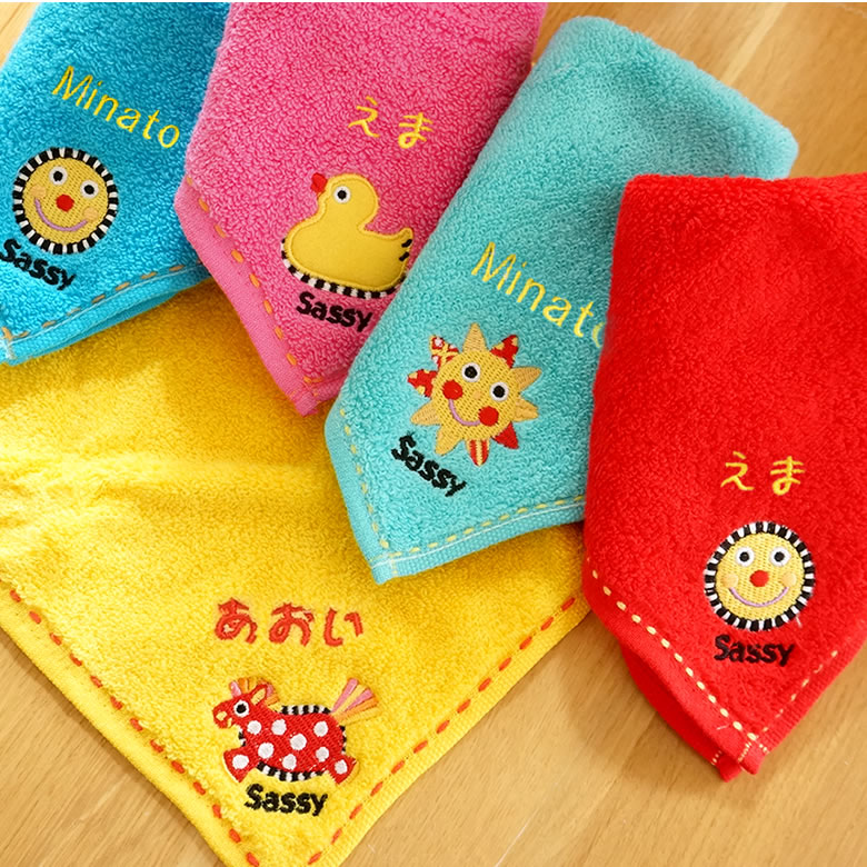 ミニタオルの刺繍について