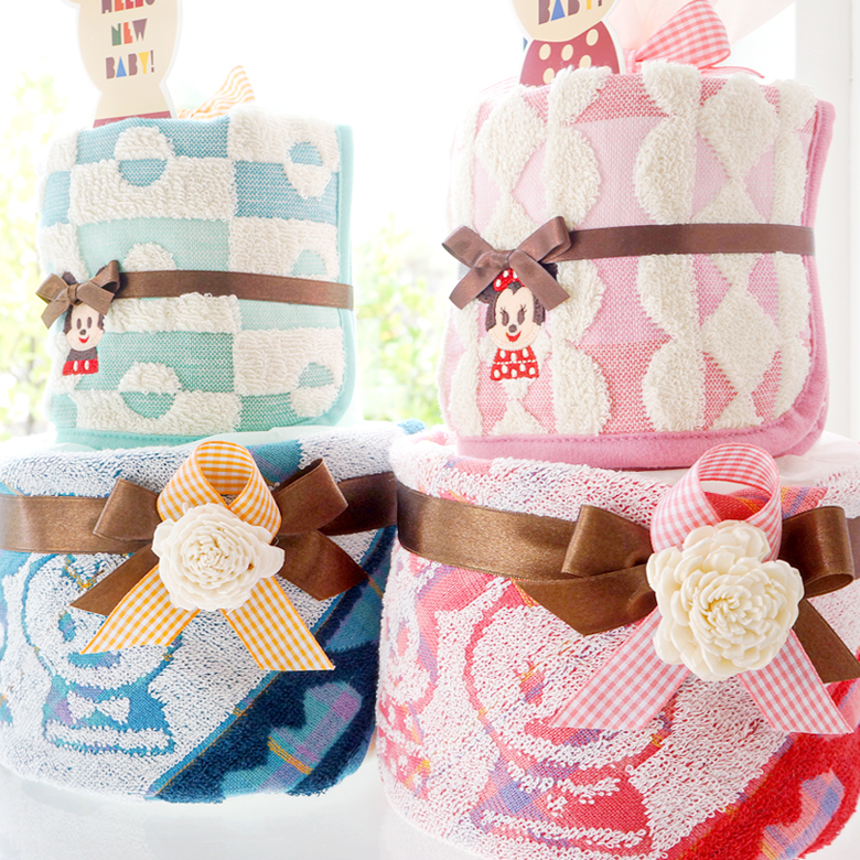 可愛さ&特別感いっぱいのおむつケーキ