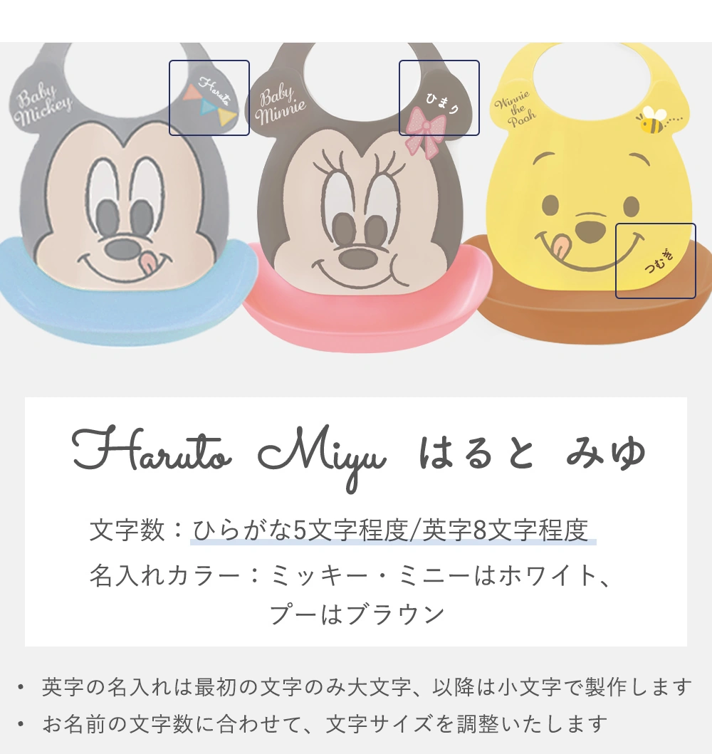 出産祝い ベビー食器】ミッキー・ミニー アイコンランチプレート+名前
