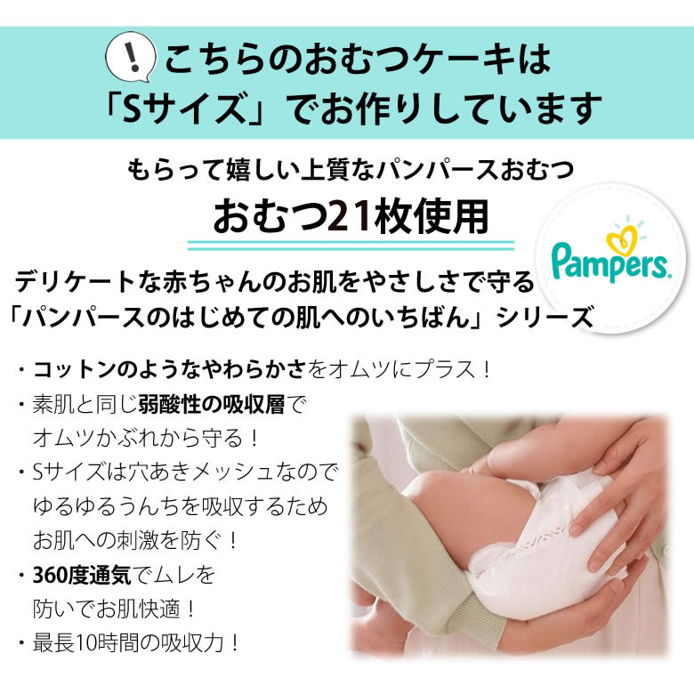 おむつはSサイズを21枚使用