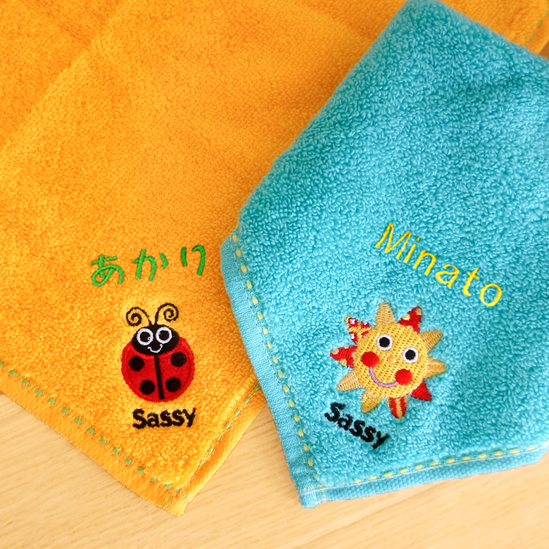 ミニタオルの刺繍について