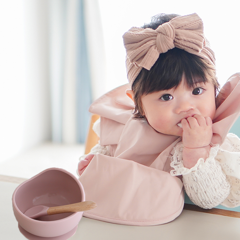 Elodie エロディ お食事エプロンお名前入り+シリコンボールセット