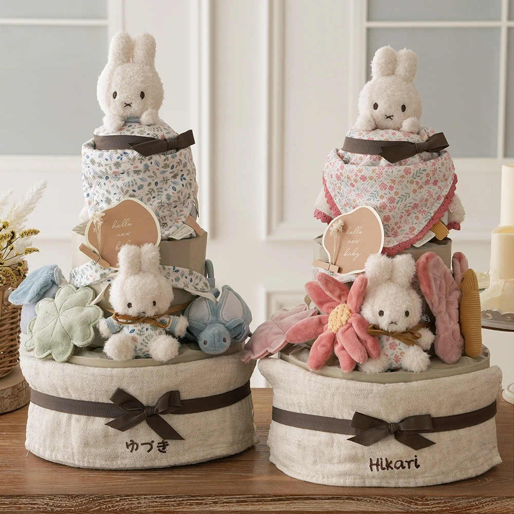 【出産祝い】miffy x Little Dutch ストローラートイおむつケーキ