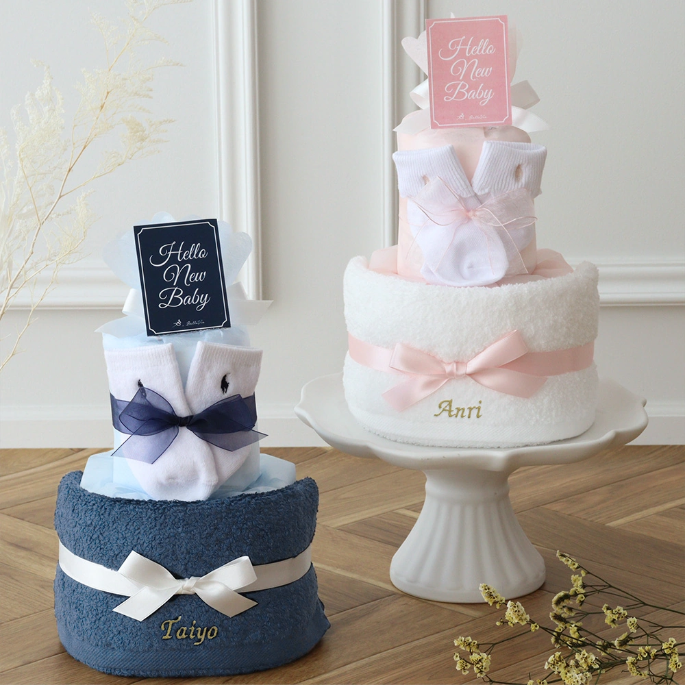 ラルフローレン今治タオルおむつケーキ