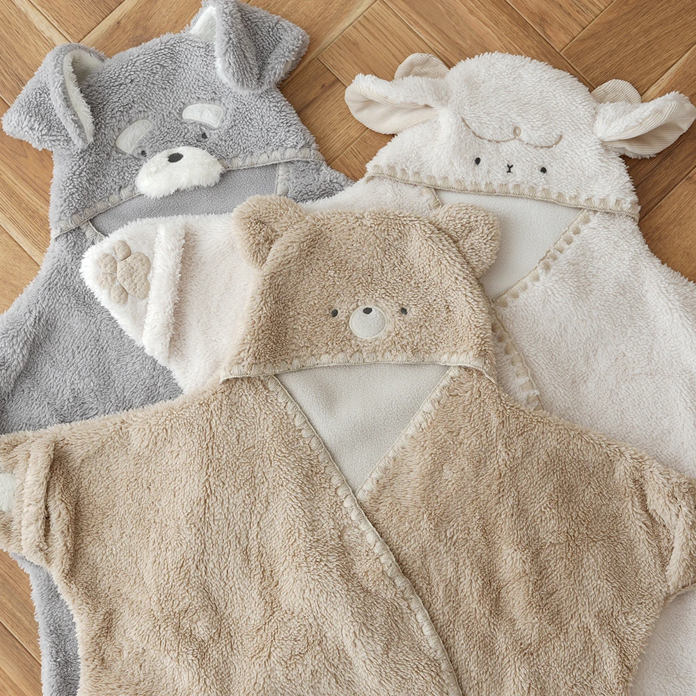 出産祝い おくるみ】mocmof（モクモフ）アニマルベビーおくるみ