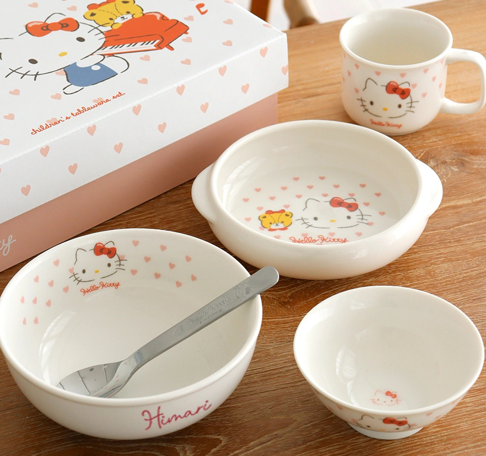 ハローキティ ピンクハート 食器ギフトセット｜ベルビーWebshop本店