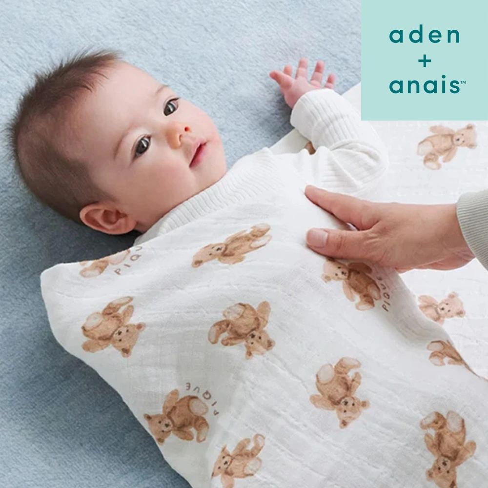 出産祝い おくるみ】aden + anais gelato pique おくるみスワドル 2枚