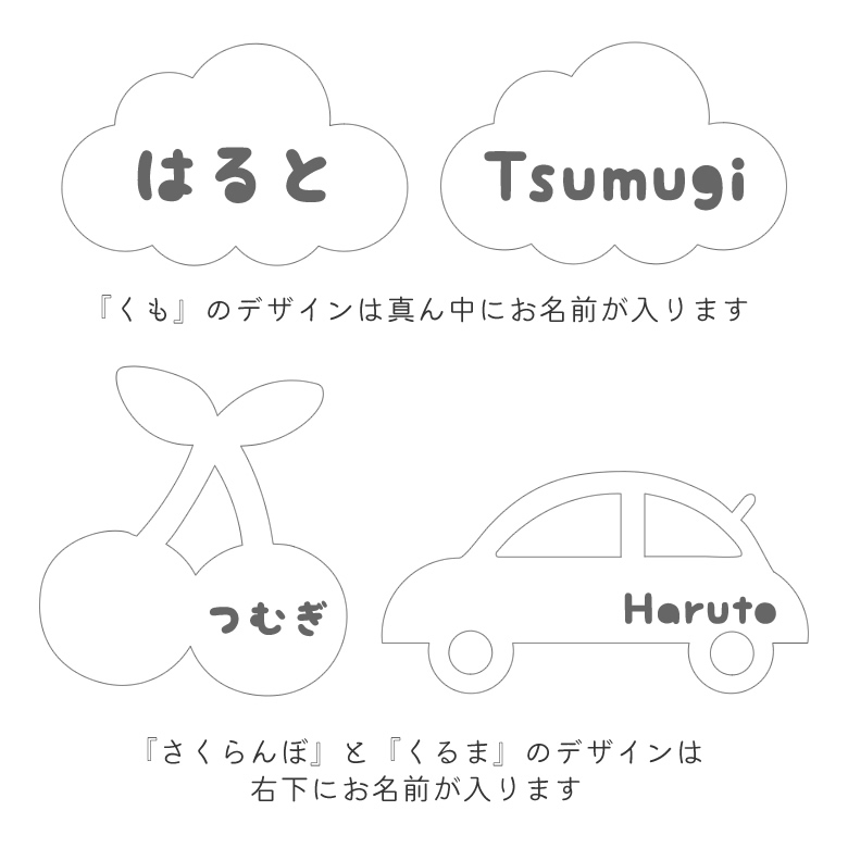 お名前プレートデザイン