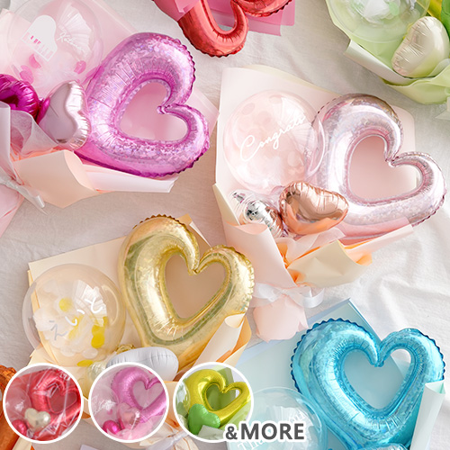 ハートバルーンブーケ