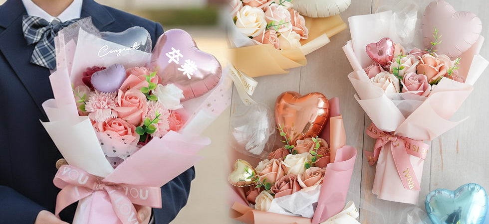 ソープフラワー ピッコロバルーンブーケ