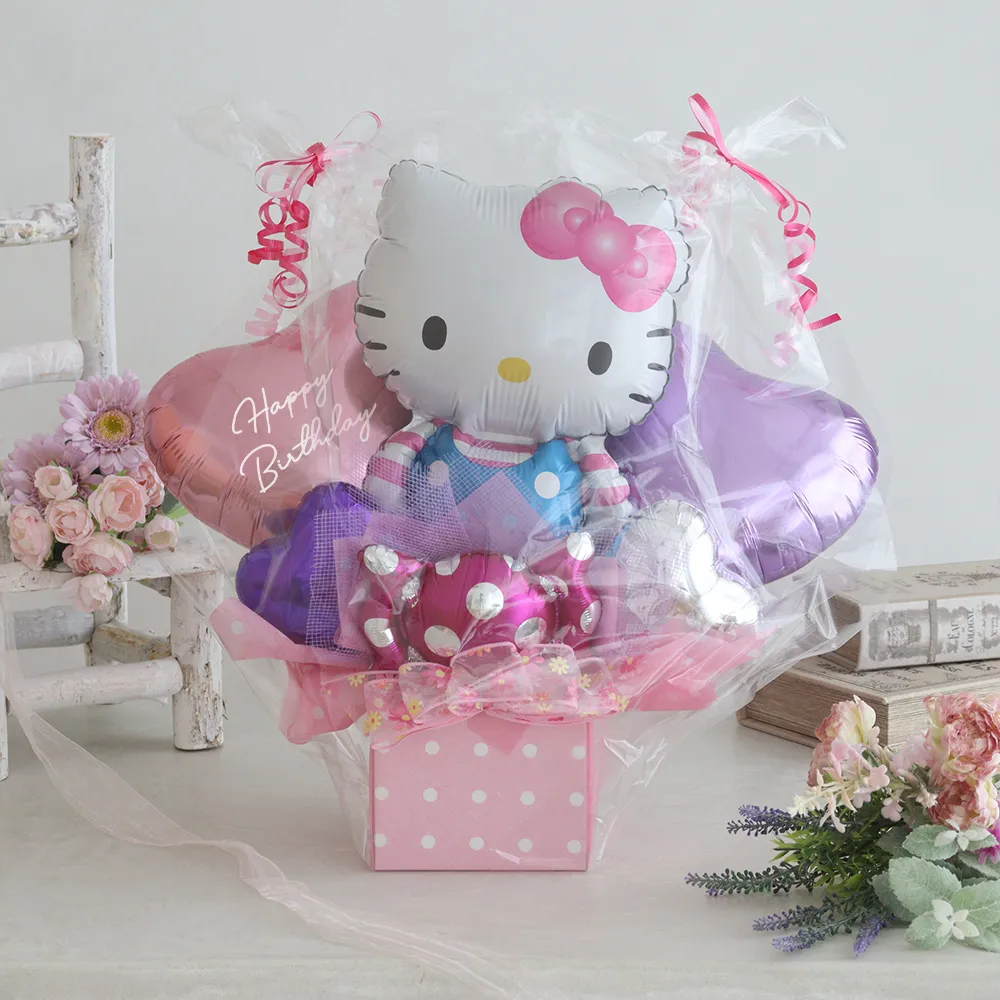 ハローキティ バルーン 花 フラワーファンタジー フラワーバルーン(ハローキティ