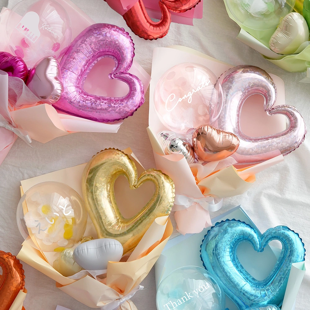 ハートバルーンブーケ（メッセージシール付き）｜ベルビーWebshop本店