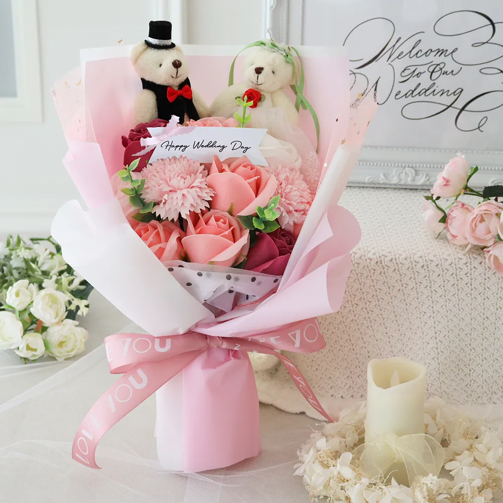 新品★かわいいウェディングカップルテディベアセット★新郎新婦 ♪♪♪ 新商品】手をつなぐポーズや照れてるポーズが楽しめる、一味違う