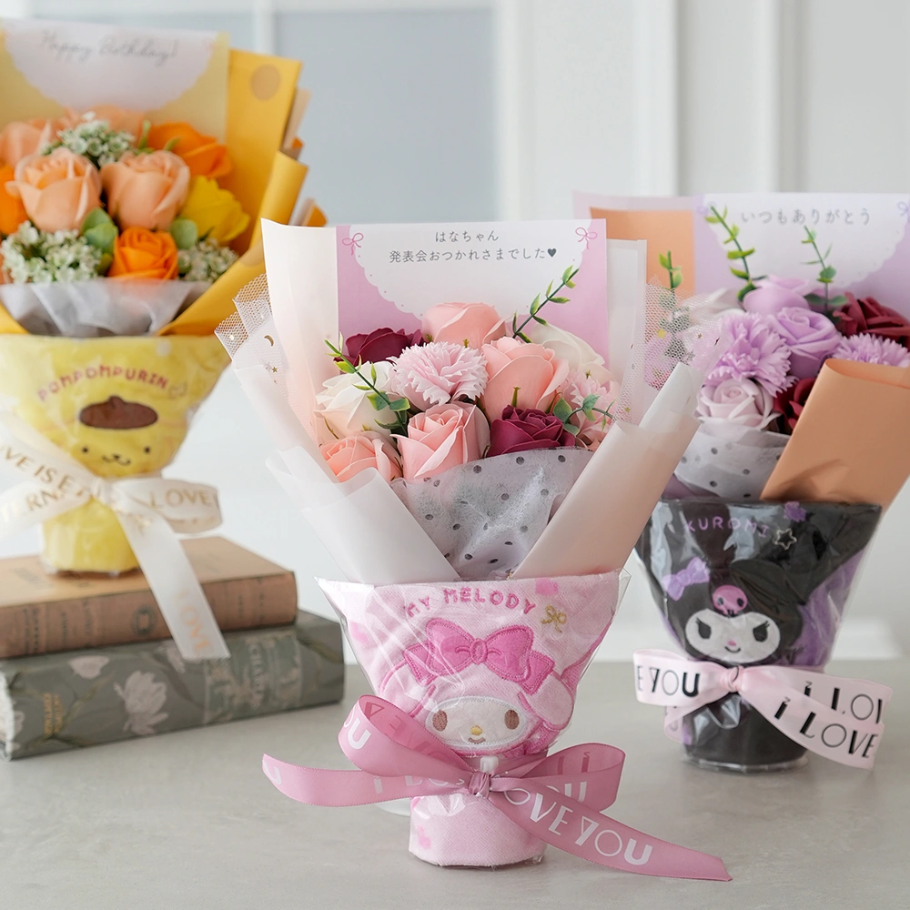 サンリオタオル ソープフラワーブーケ