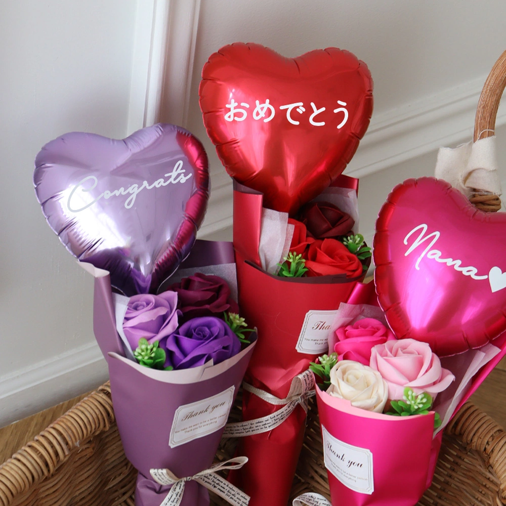 ソープフラワー フェアリーハートバルーンブーケ