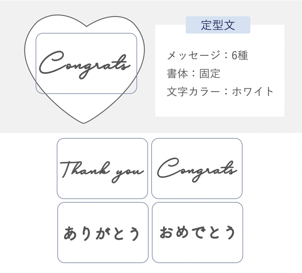 定型メッセージ（+330円）