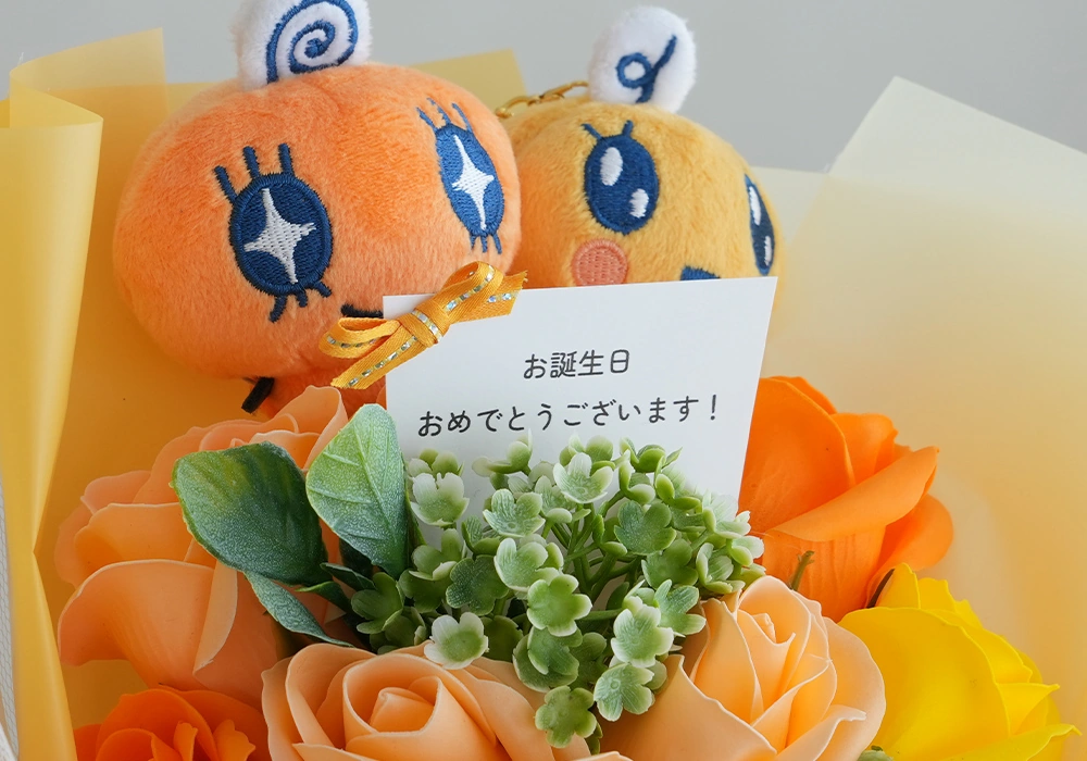 たまごっち ニコぬい ソープフラワーブーケ｜ベルビーWebshop本店