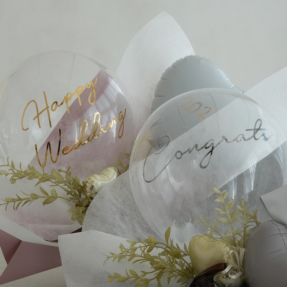 電報 結婚式 祝電 ハートバルーンアレンジ Éclat -エクラ-