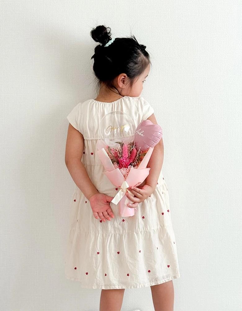 ドライフラワーアムールバルーンブーケ