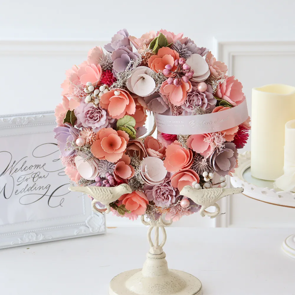 【電報 結婚式 ギフト】ナチュラルリース