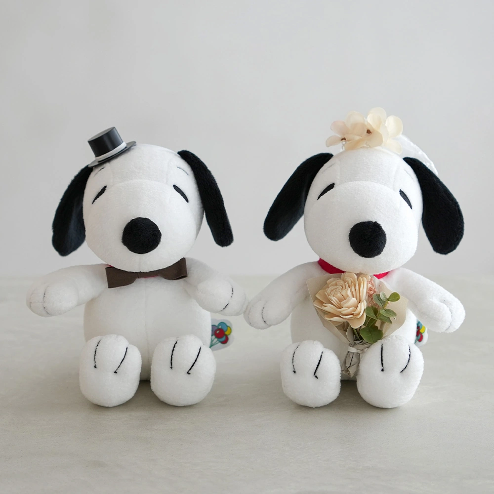 スヌーピーウェディングバスケット・ディティール