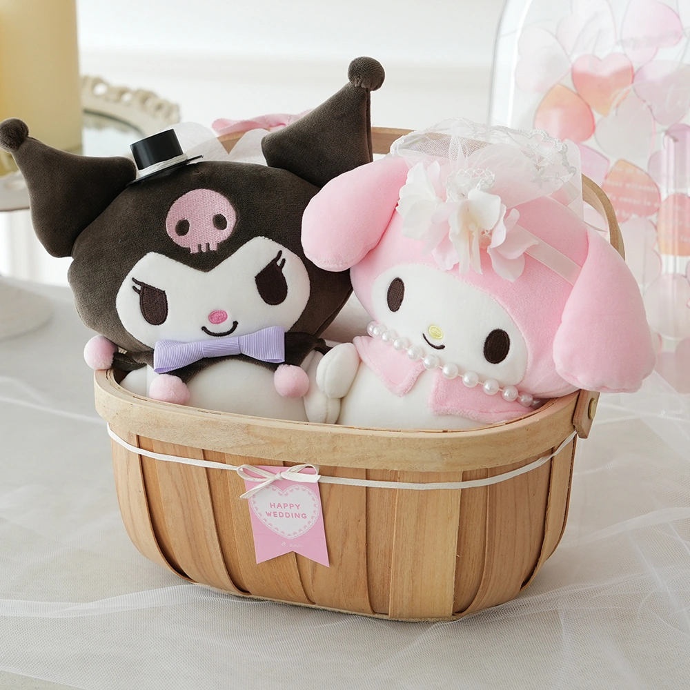 【結婚式電報ギフト】マイメロ&クロミウェディングドールバスケット