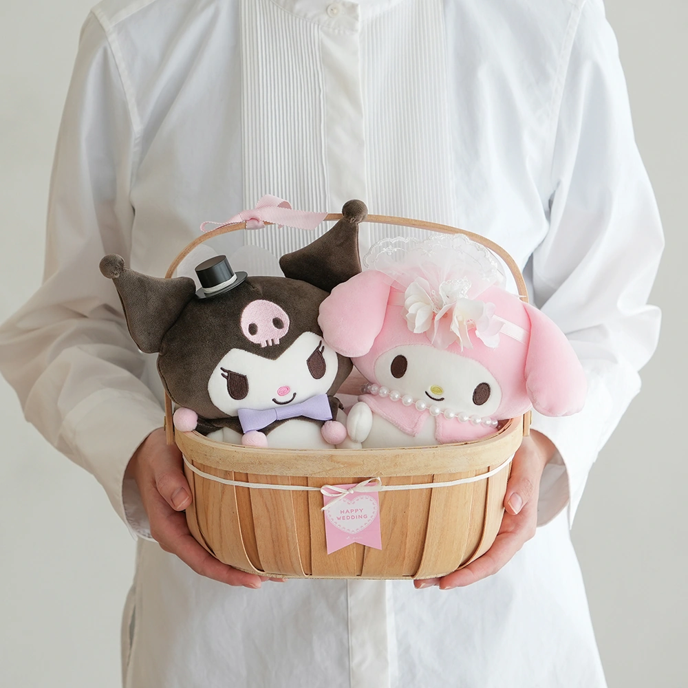 【結婚式電報ギフト】マイメロ&クロミウェディングドールバスケット