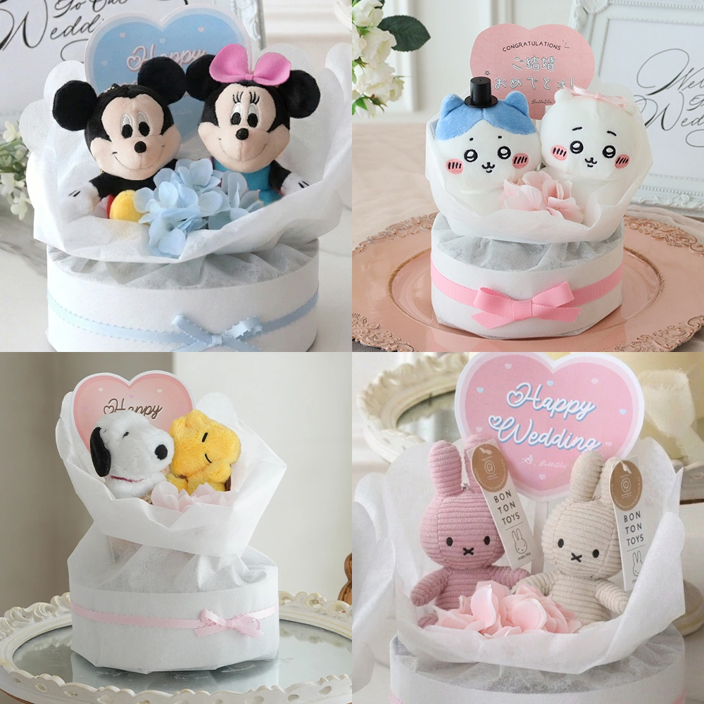 組み合わせ自由 ぬいぐるみウェディングケーキ（ぬいぐるみ別売り