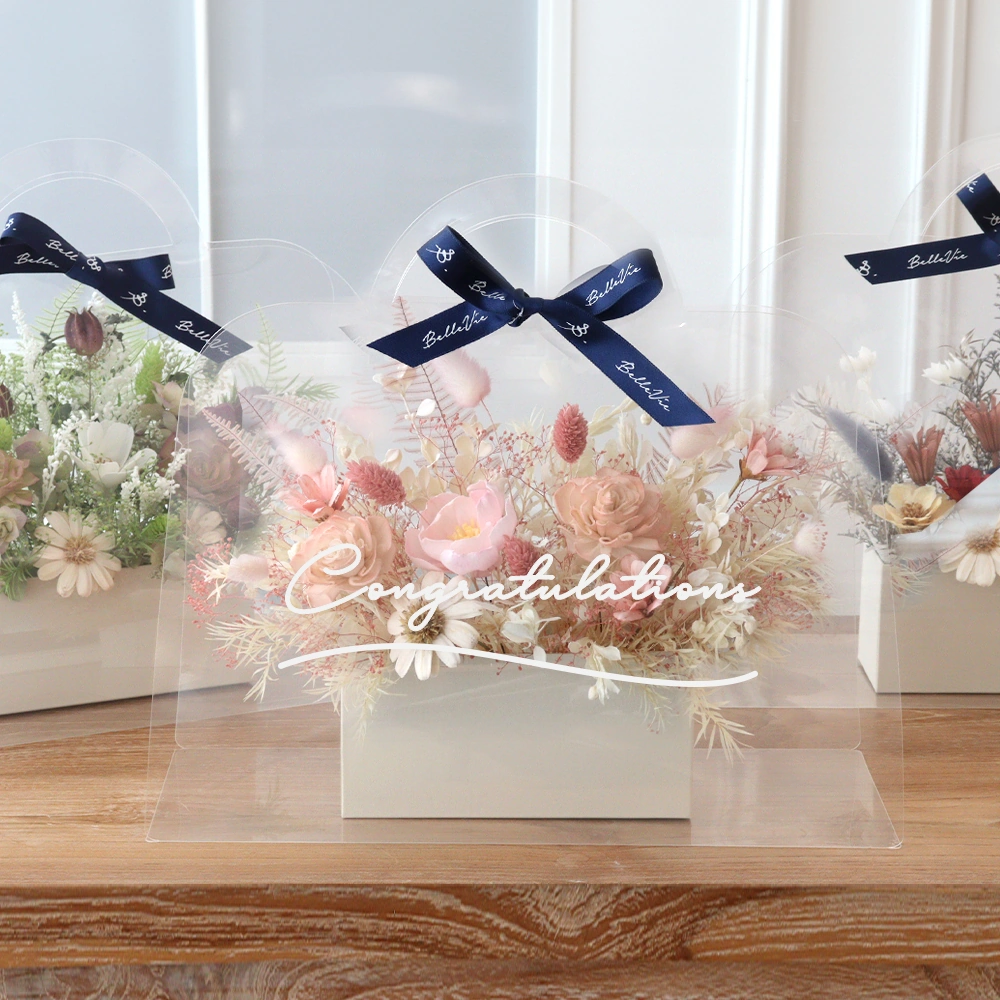 結婚式 電報 ギフト】ソラフラワー クリアバッグブーケ｜ベルビー