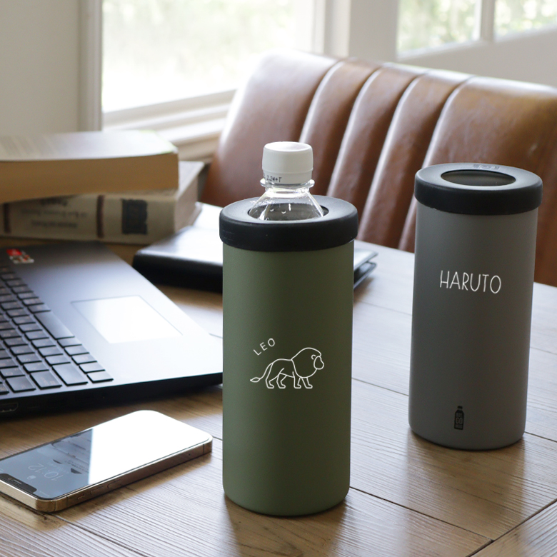 暑い季節にありがたい名入れペットボトルホルダー BOT. GO MUG L 500