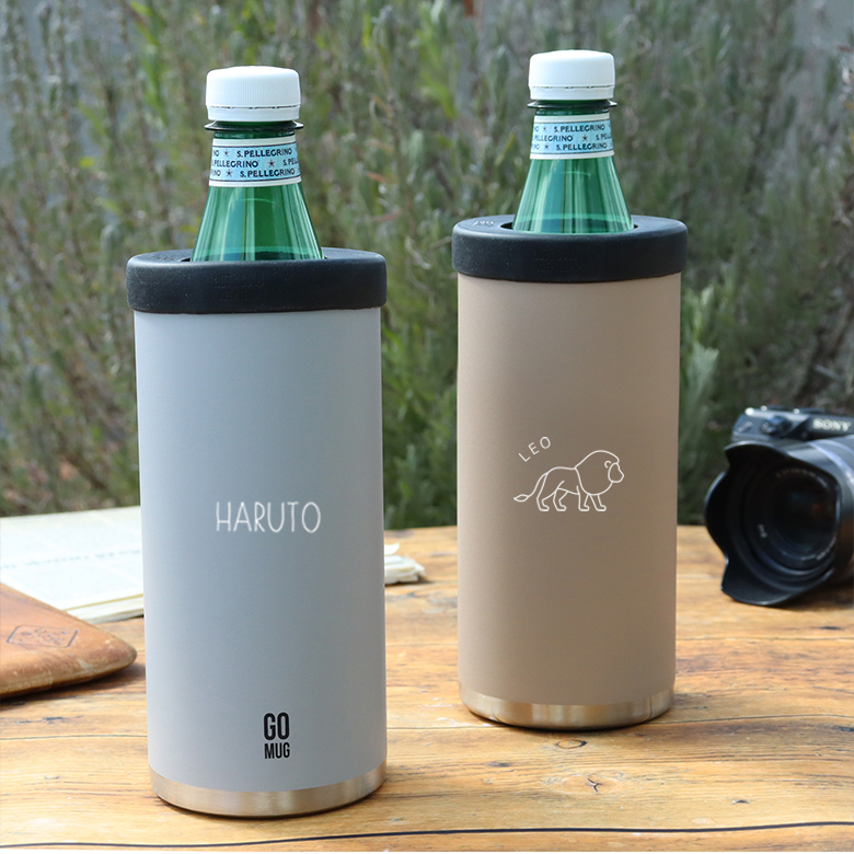 暑い季節にありがたい名入れペットボトルホルダー BOT. GO MUG L 500