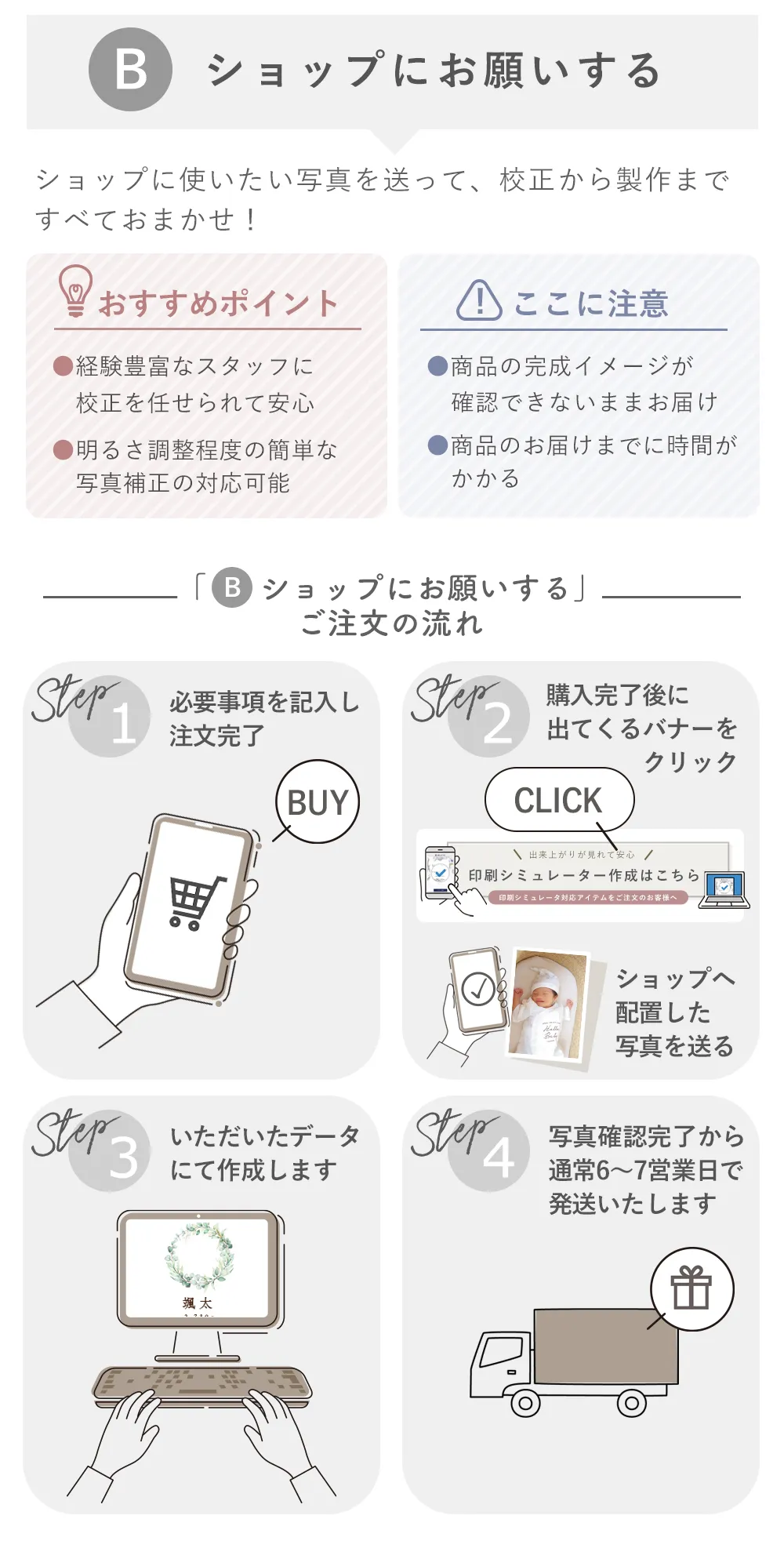 ショップにお願いする
