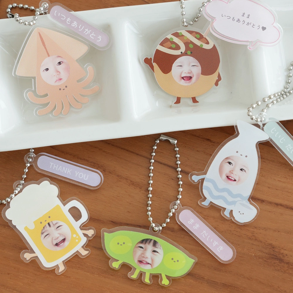 名入れ】おつまみキッズ＆ペット 顔はめキーホルダー｜ベルビーWebshop本店