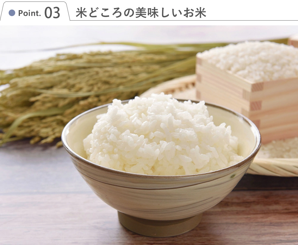 Point.3 米どころの美味しいお米