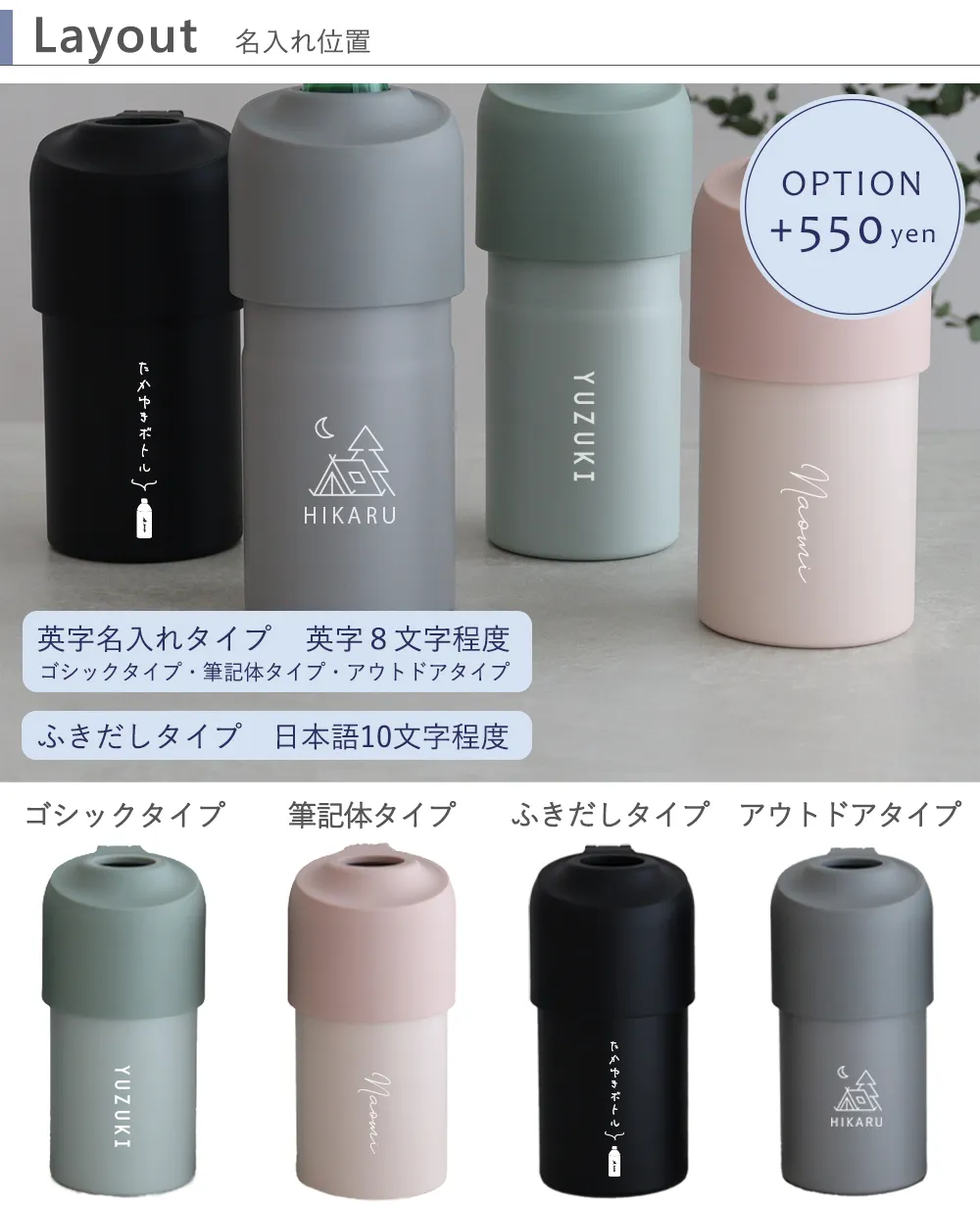 ボトル イン ボトル 折りたたみハンドルタイプ オプション名入れ+550円