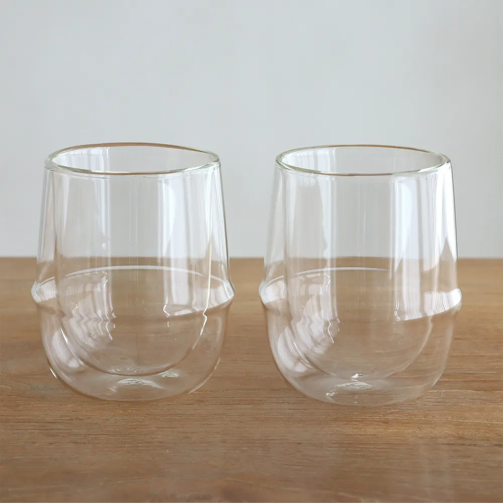 【結婚式 電報 ギフト】KRONOSダブルウォール コーヒーマグペアセット