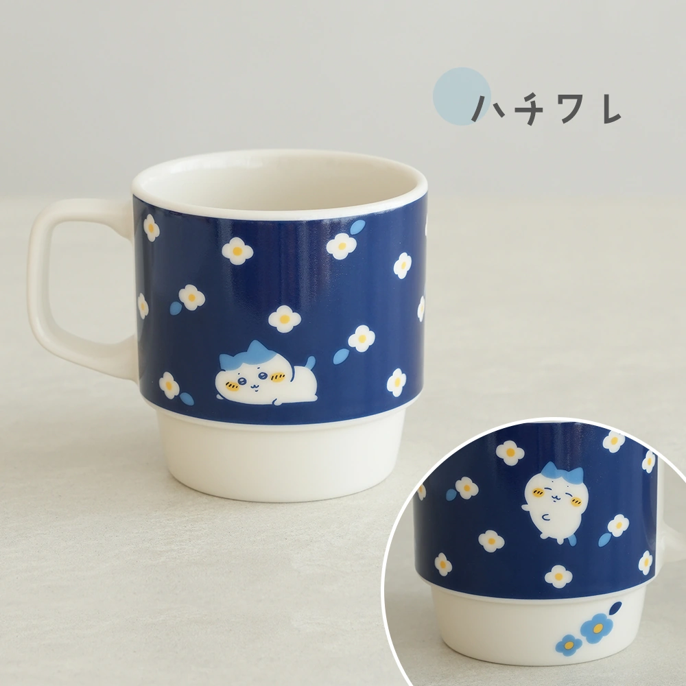 ちいかわ フラワーガーデン 木箱入マグ カラー ハチワレ