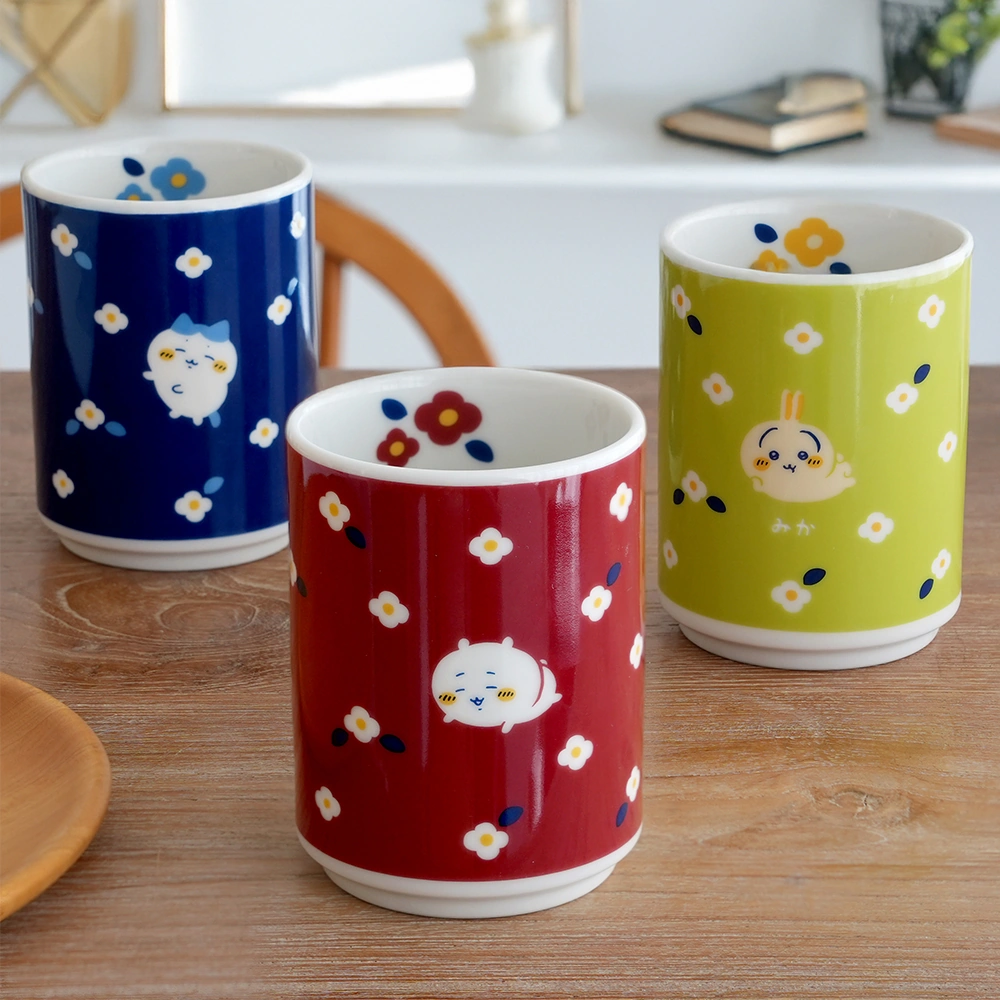 名入れ】ちいかわ フラワーガーデン 寿司湯呑｜ベルビーWebshop本店