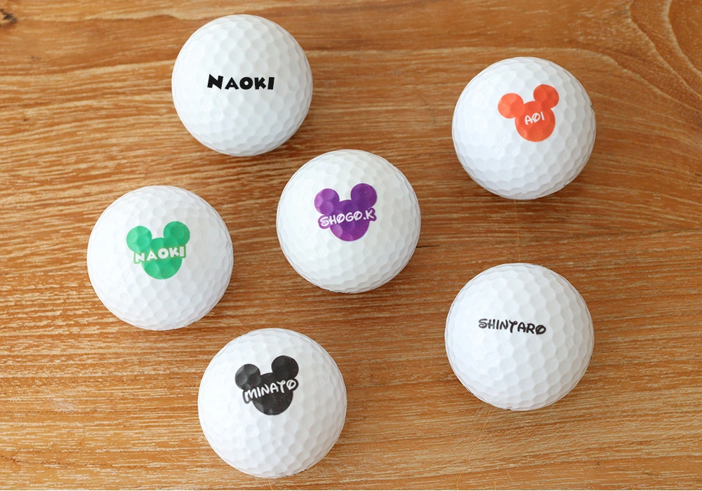 名入れゴルフボール＆ミッキーミニークリーナータオルセット｜ベルビー