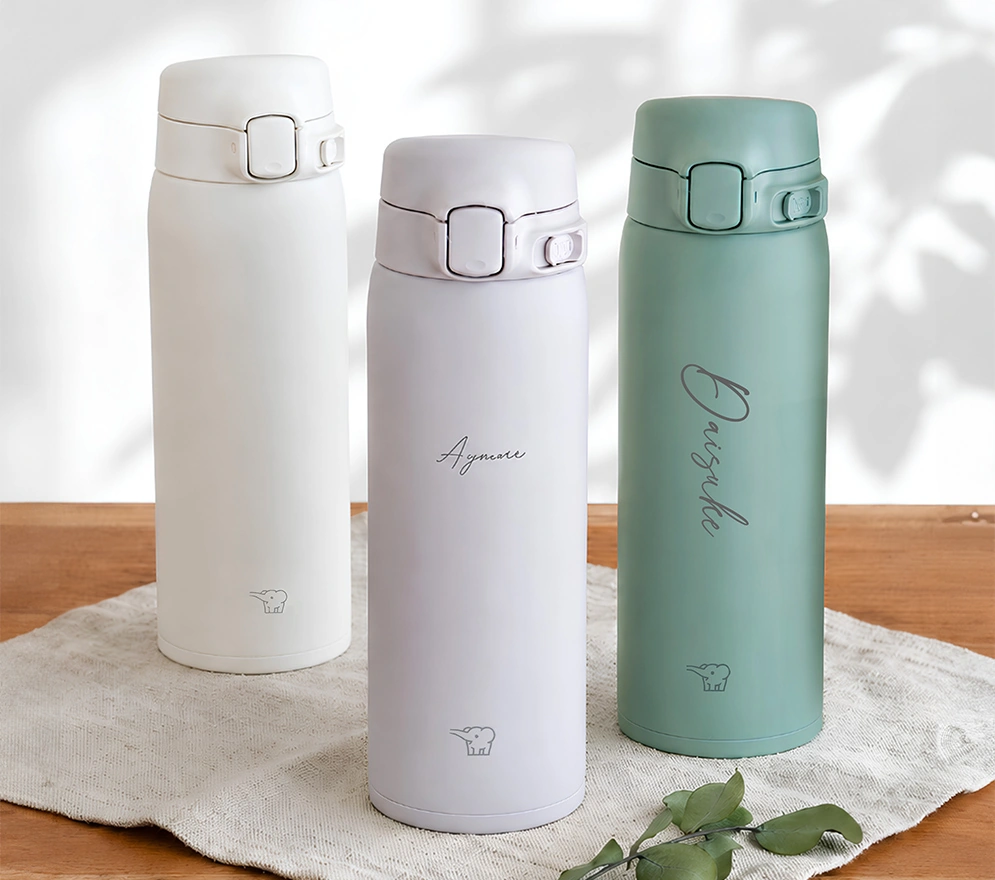 象印 名入れ ステンレスマグボトル ワンタッチ 480ml｜ベルビーWebshop本店