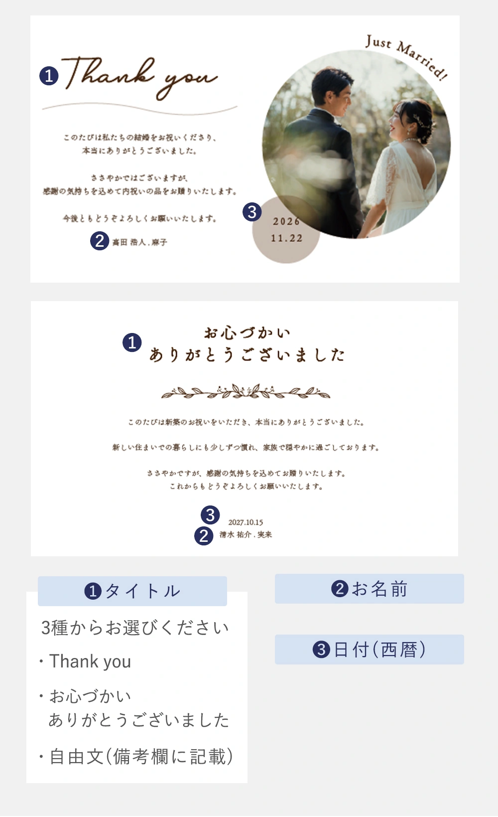 内祝いシート